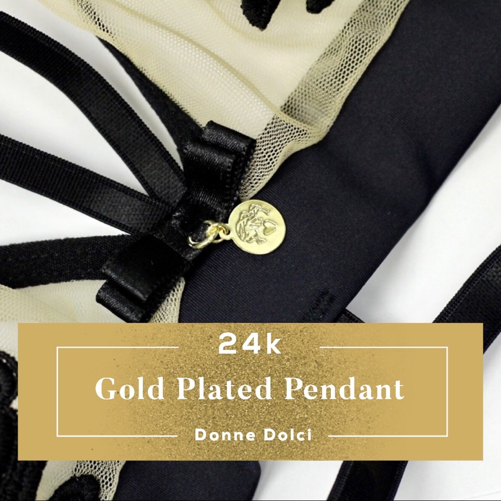 Strappy bra bralette & panty / 2 piece set - Picture 8 of 14